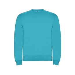 Свитшот с начесом "Clasica" унисекс, бирюзовый