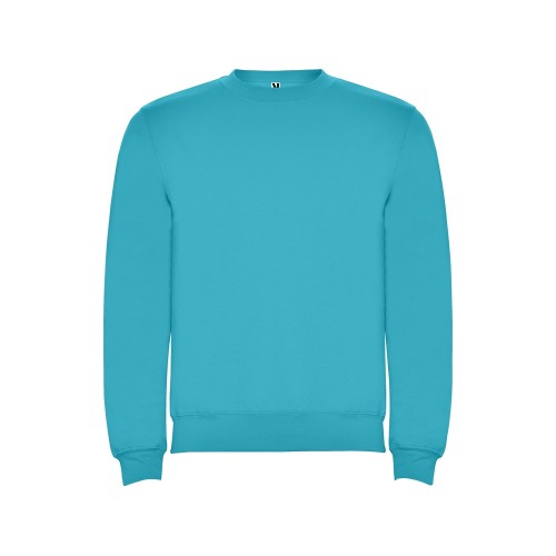 Свитшот с начесом "Clasica" унисекс, бирюзовый