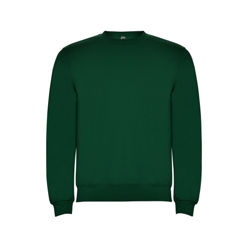 Свитшот с начесом "Clasica" унисекс, бутылочный зеленый