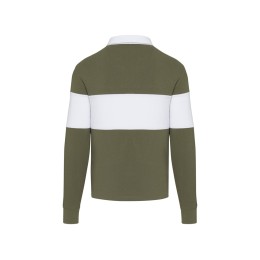 Clyde толстовка-поло унисекс для регби - Зеленый / Белый