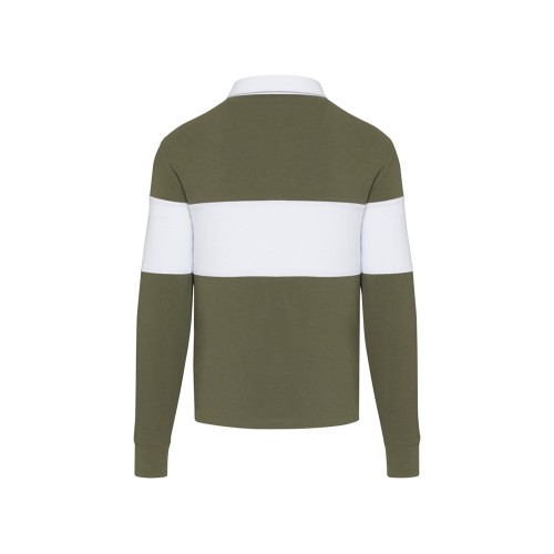 Clyde толстовка-поло унисекс для регби - Зеленый / Белый