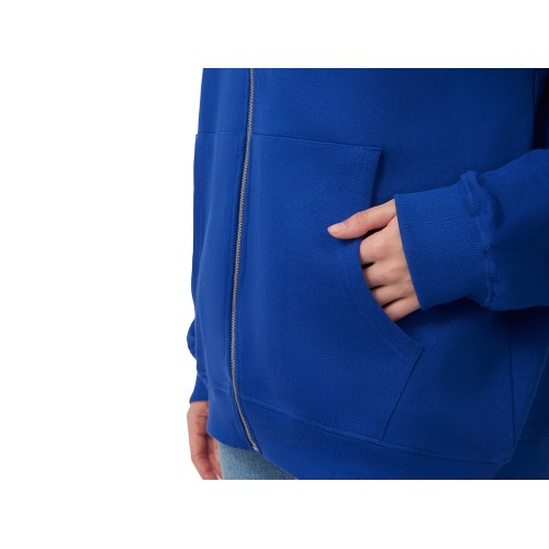 Толстовка оверсайз с капюшоном на молнии «Monaco», синий классический