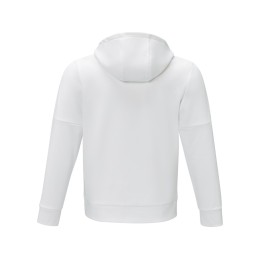 Мужской свитер анорак Sayan на молнии на половину длины с капюшоном, белый