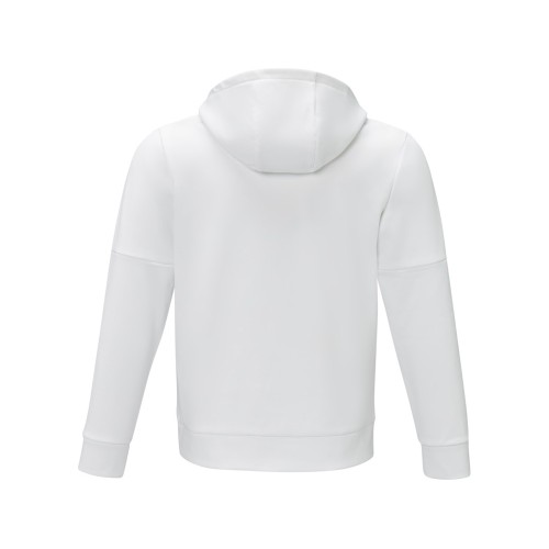 Мужской свитер анорак Sayan на молнии на половину длины с капюшоном, белый