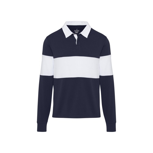 Clyde толстовка-поло унисекс для регби - Темно - синий / Белый