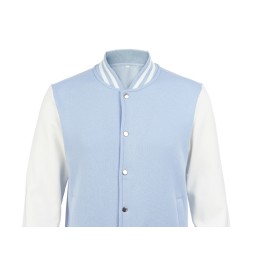 Бомбер «Oxford», небесно-голубой/молочный, унисекс