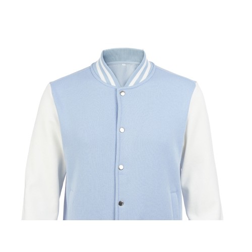 Бомбер «Oxford», небесно-голубой/молочный, унисекс