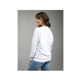 Толстовка втачной рукав. Модель 1 (Футер петлевой) (Размер 46-176, Цвет Белый)