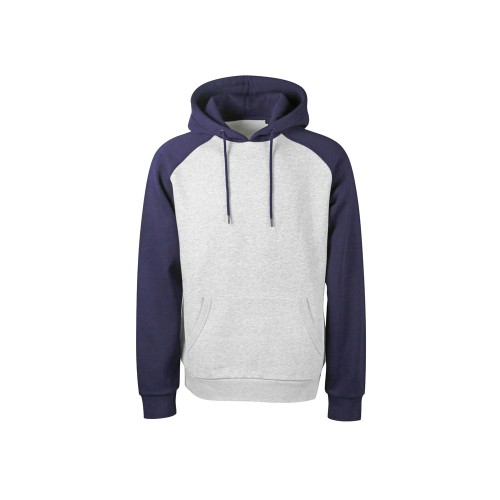 Толстовка с капюшоном «Dublin» мужская, темно-синий/серый меланж