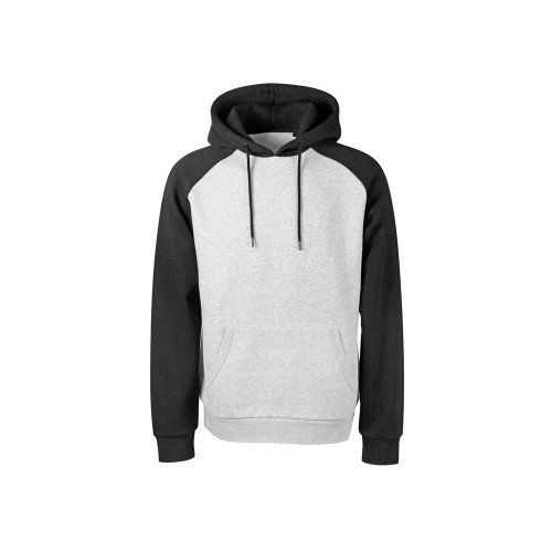 Толстовка с капюшоном «Dublin» мужская, черный/серый меланж