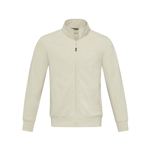 Galena унисекс-свитер с полноразмерной молнией из переработанных материалов Aware™  - Бежевый