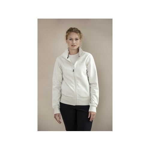 Galena унисекс-свитер с полноразмерной молнией из переработанных материалов Aware™  - Бежевый