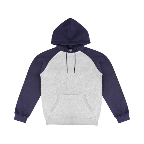 Толстовка с капюшоном «Dublin» мужская, темно-синий/серый меланж