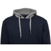 Толстовка с капюшоном "Amsterdam" мужская, темно-синий/серый меланж