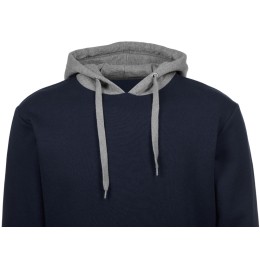 Толстовка с капюшоном "Amsterdam" мужская, темно-синий/серый меланж