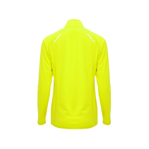 Толстовка с воротом на молнии женская "Melbourne", неоновый желтый