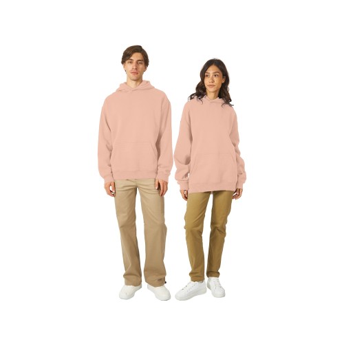 Толстовка с капюшоном оверсайз «Berlin» унисекс, лосось