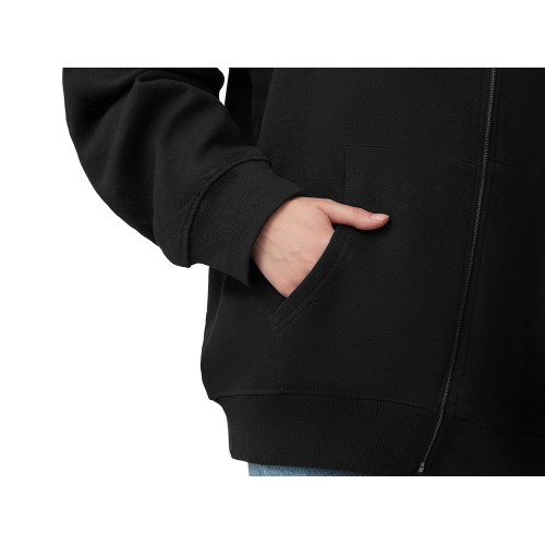 Толстовка оверсайз с капюшоном на молнии «Monaco», черный