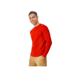 Свитшот "Motion" унисекс с начесом, красный