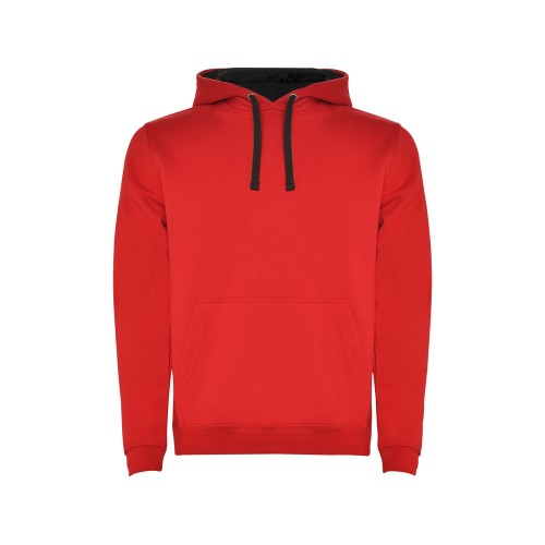 Толстовка с капюшоном "Urban" мужская, красный/черный