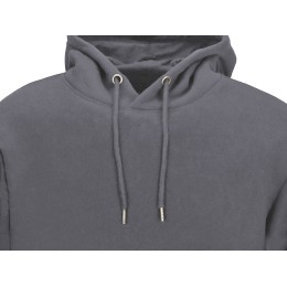 Толстовка с капюшоном оверсайз «Lisbon» унисекс, темно-серый