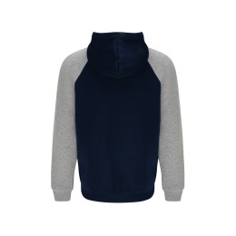 Толстовка с капюшоном "Badet" мужской, серый меланж/нэйви