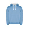Толстовка с капюшоном "Urban" мужская, небесно-голубой/белый