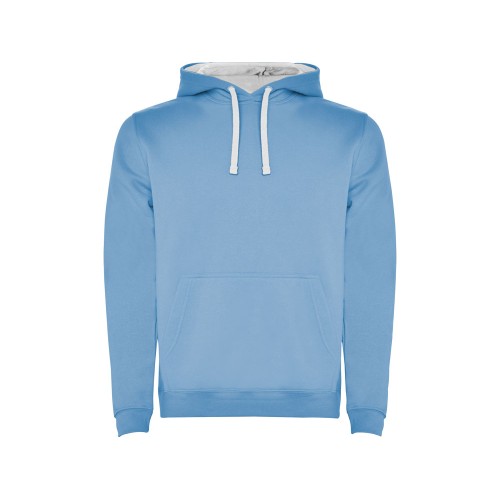 Толстовка с капюшоном "Urban" мужская, небесно-голубой/белый
