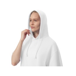 Худи оверсайз с коротким рукавом «Warsaw» унисекс, белый