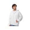 Толстовка оверсайз с капюшоном на молнии «Monaco», белый
