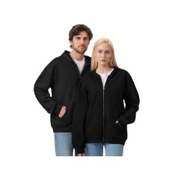 Толстовка оверсайз с капюшоном на молнии «Monaco», черный