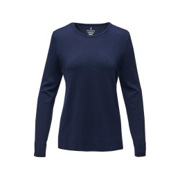 Женский пуловер Merrit с круглым вырезом, темно-синий