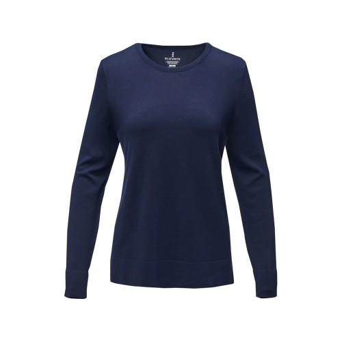 Женский пуловер Merrit с круглым вырезом, темно-синий