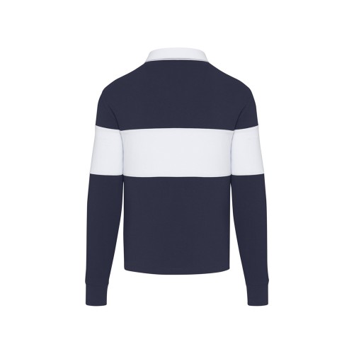 Clyde толстовка-поло унисекс для регби - Темно - синий / Белый