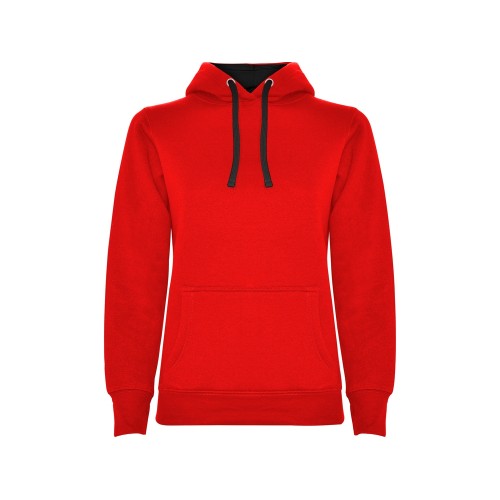 Толстовка с капюшоном "Urban" женская, красный/черный