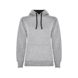 Толстовка с капюшоном "Urban" женская, серый/черный