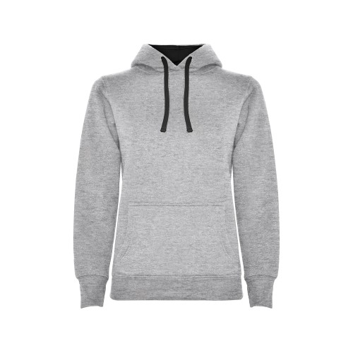 Толстовка с капюшоном "Urban" женская, серый/черный