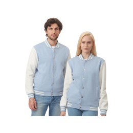 Бомбер «Oxford», небесно-голубой/молочный, унисекс