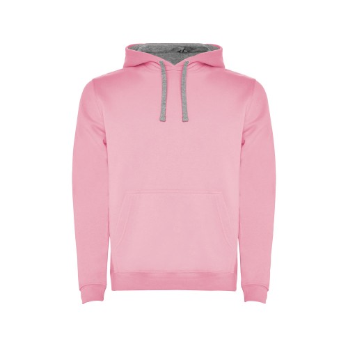 Толстовка с капюшоном "Urban" мужская, светло-розовый/серый меланж