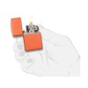 Зажигалка ZIPPO Classic с покрытием Orange Matte, латунь/сталь, оранжевая, матовая, 38x13x57 мм