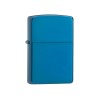 Зажигалка ZIPPO Classic с покрытием Sapphire™, латунь/сталь, синяя, глянцевая, 38x13x57 мм