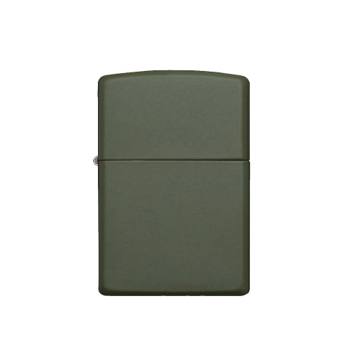 Зажигалка ZIPPO Classic с покрытием Green Matte, латунь/сталь, зелёная, матовая, 38x13x57 мм