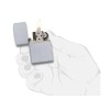 Зажигалка ZIPPO Classic с покрытием Satin Chrome™, латунь/сталь, серебристая, матовая, 38x13x57 мм