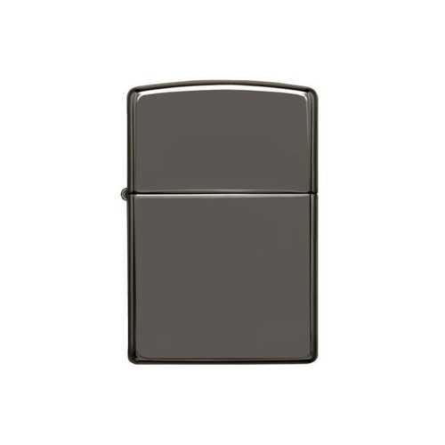 Зажигалка ZIPPO Classic с покрытием Black Ice, латунь/сталь, чёрная, глянцевая, 38x13x57 мм