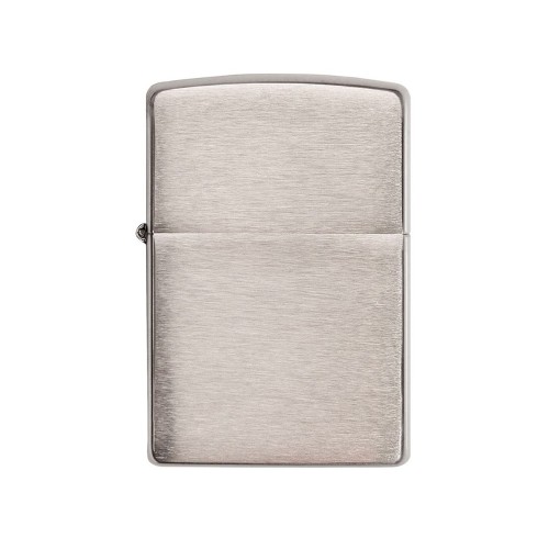 Зажигалка ZIPPO Armor™ c покрытием Brushed Chrome, латунь/сталь, серебристая, матовая, 38x13x57 мм