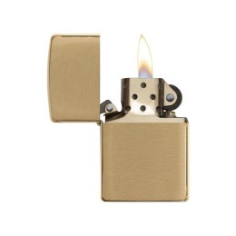 Зажигалка ZIPPO с покрытием Brushed Brass, латунь/сталь, золотистая, матовая, 38x13x57 мм