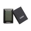 Зажигалка ZIPPO Classic с покрытием Green Matte, латунь/сталь, зелёная, матовая, 38x13x57 мм