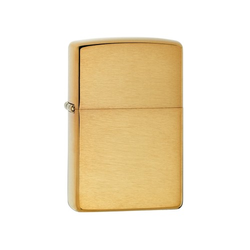 Зажигалка ZIPPO с покрытием Brushed Brass, латунь/сталь, золотистая, матовая, 38x13x57 мм