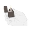 Зажигалка ZIPPO Classic с покрытием Black Ice, латунь/сталь, чёрная, глянцевая, 38x13x57 мм