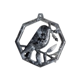 Елочные игрушки (Снегирь) Обсидиан